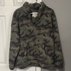 American eagle Camouflage Sherpa Half-Zip Pullover